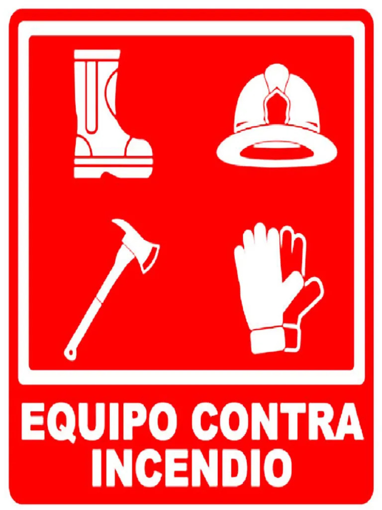 SEÑALAMIENTO EQUIPO CONTRA INCENDIO 30X35 CM.